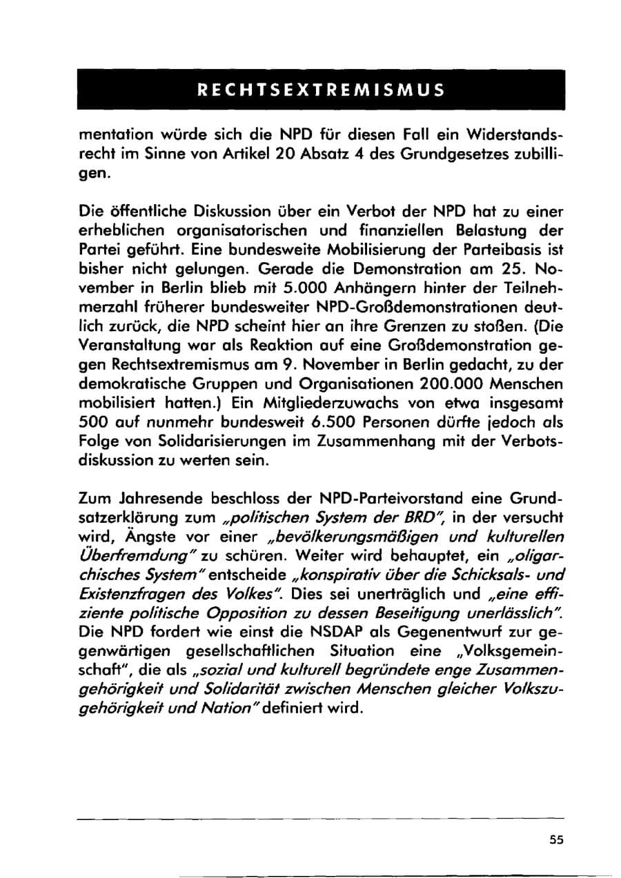 Seite 65 des Verfassungsschutzbericht 2000 Sachsen-Anhalt