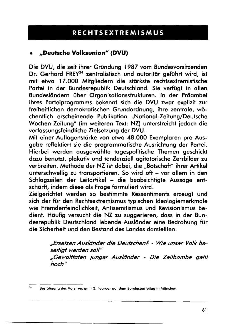 Seite 71 des Verfassungsschutzbericht 2000 Sachsen-Anhalt