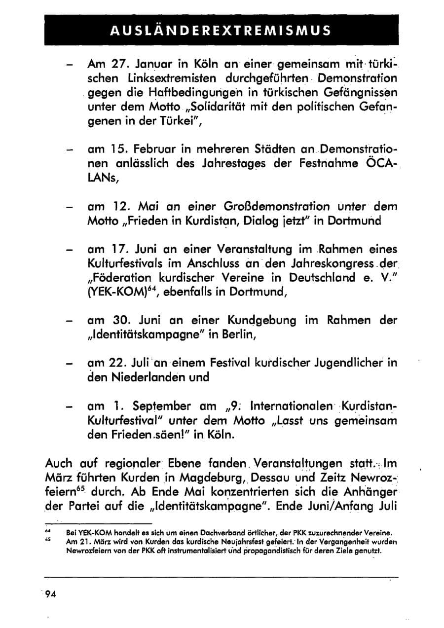 Seite 105 des Verfassungsschutzbericht 2001 Sachsen-Anhalt