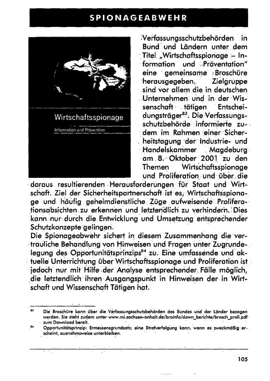 Seite 116 des Verfassungsschutzbericht 2001 Sachsen-Anhalt