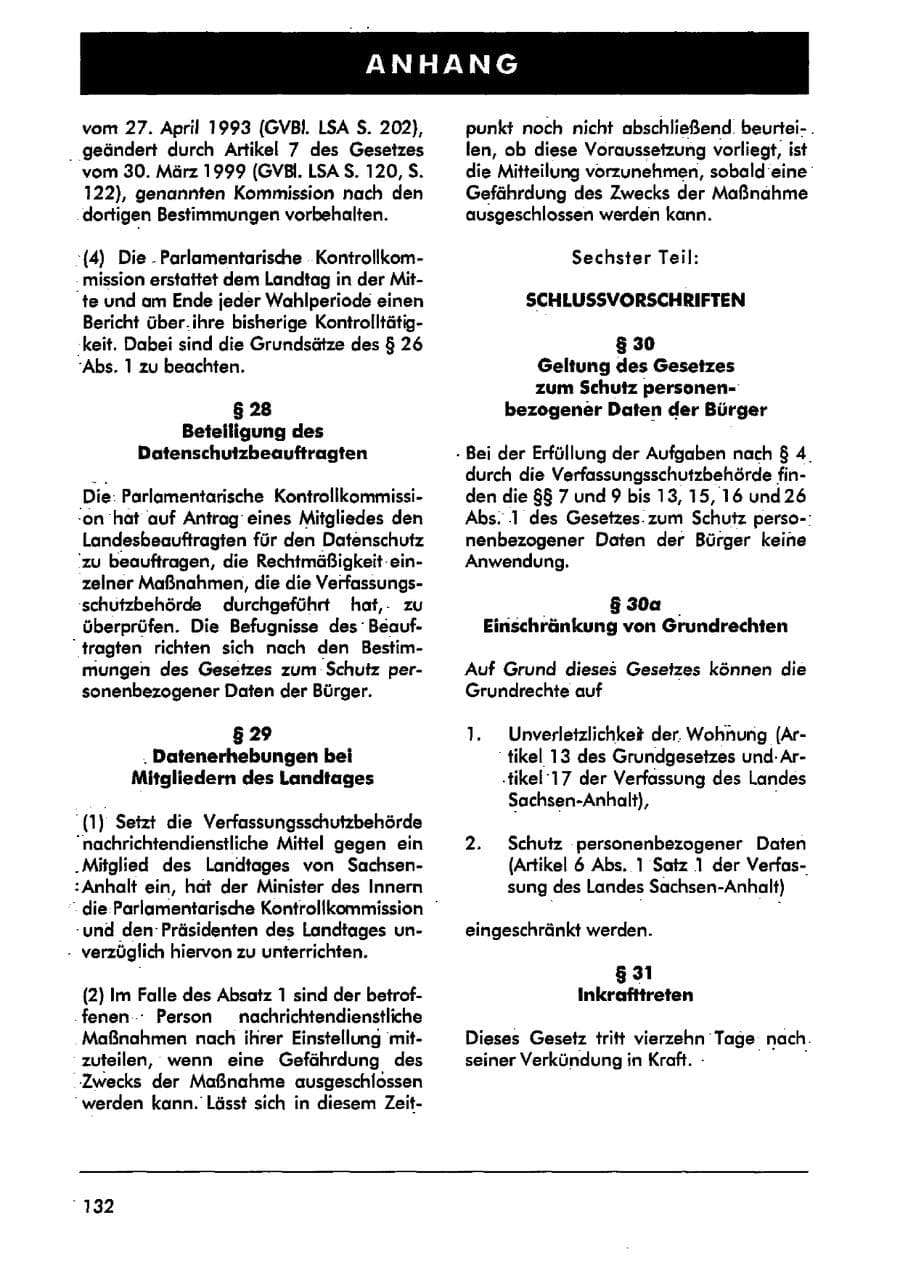 Seite 143 des Verfassungsschutzbericht 2001 Sachsen-Anhalt