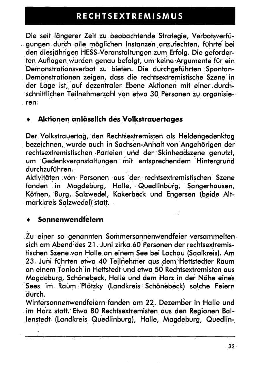 Seite 44 des Verfassungsschutzbericht 2001 Sachsen-Anhalt