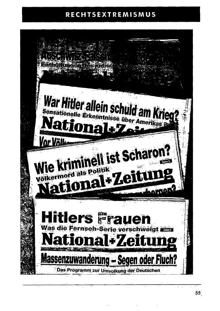 Seite 66 des Verfassungsschutzbericht 2001 Sachsen-Anhalt