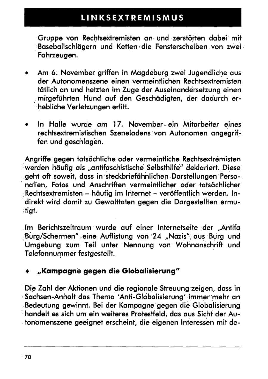 Seite 81 des Verfassungsschutzbericht 2001 Sachsen-Anhalt