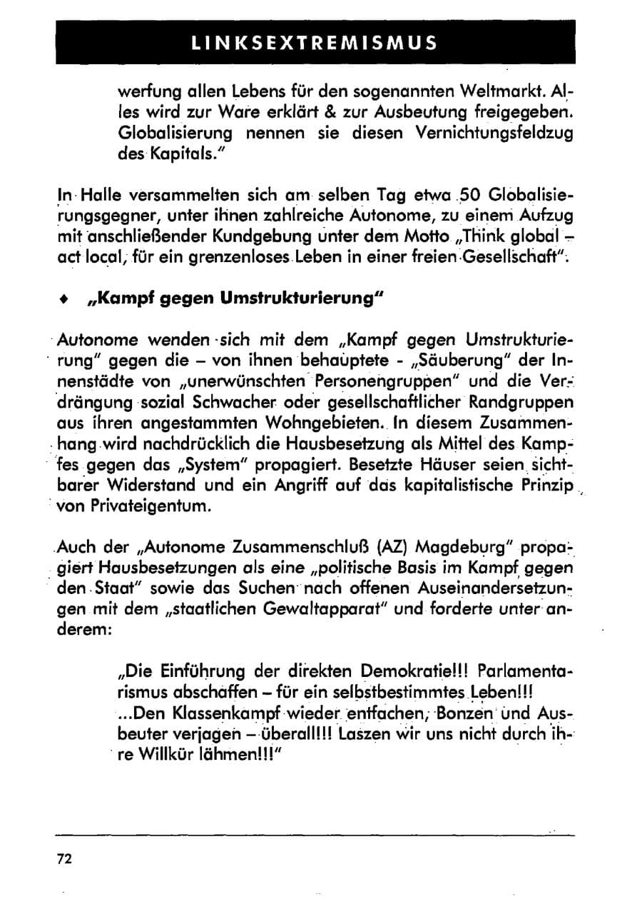 Seite 83 des Verfassungsschutzbericht 2001 Sachsen-Anhalt