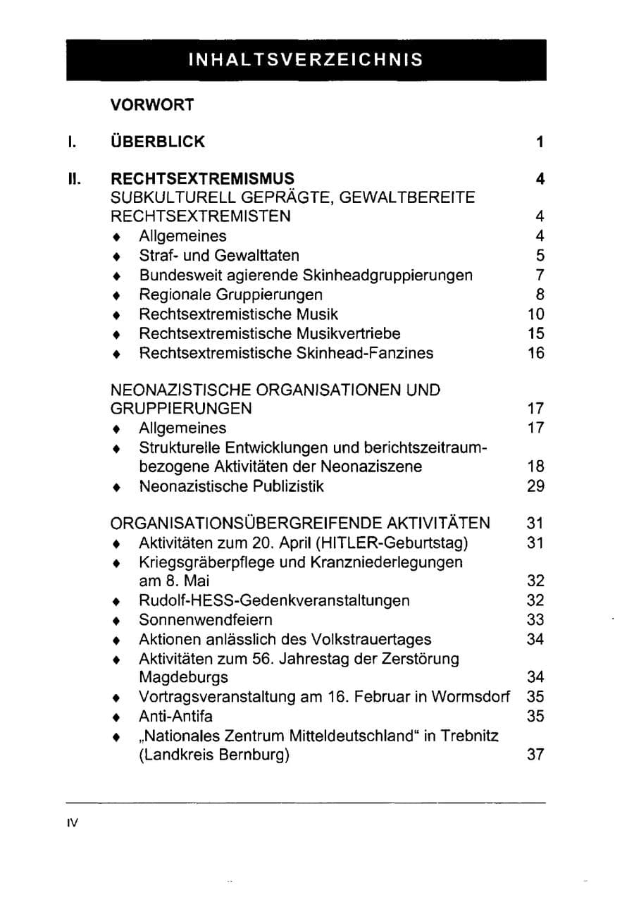 Seite 11 des Verfassungsschutzbericht 2002 Sachsen-Anhalt