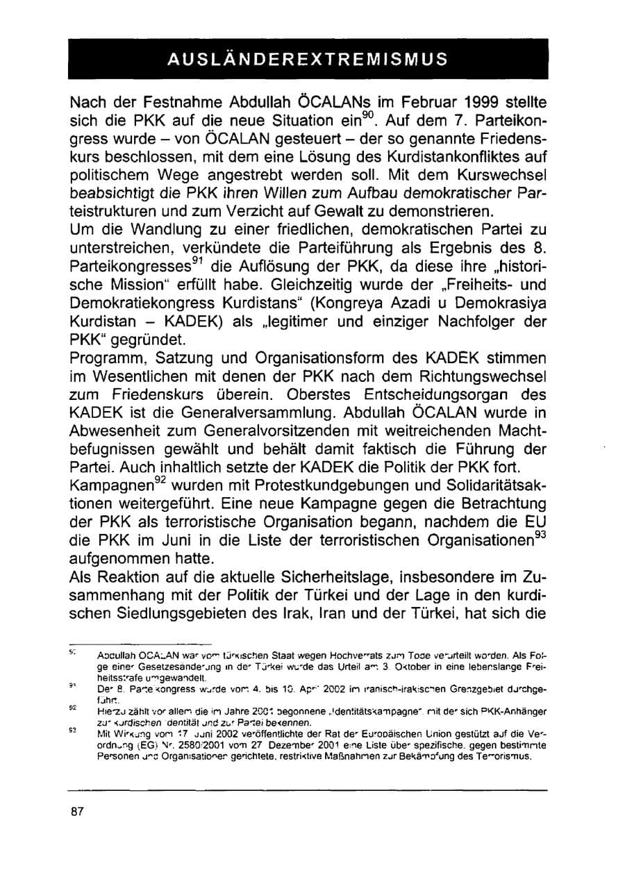 Seite 101 des Verfassungsschutzbericht 2002 Sachsen-Anhalt