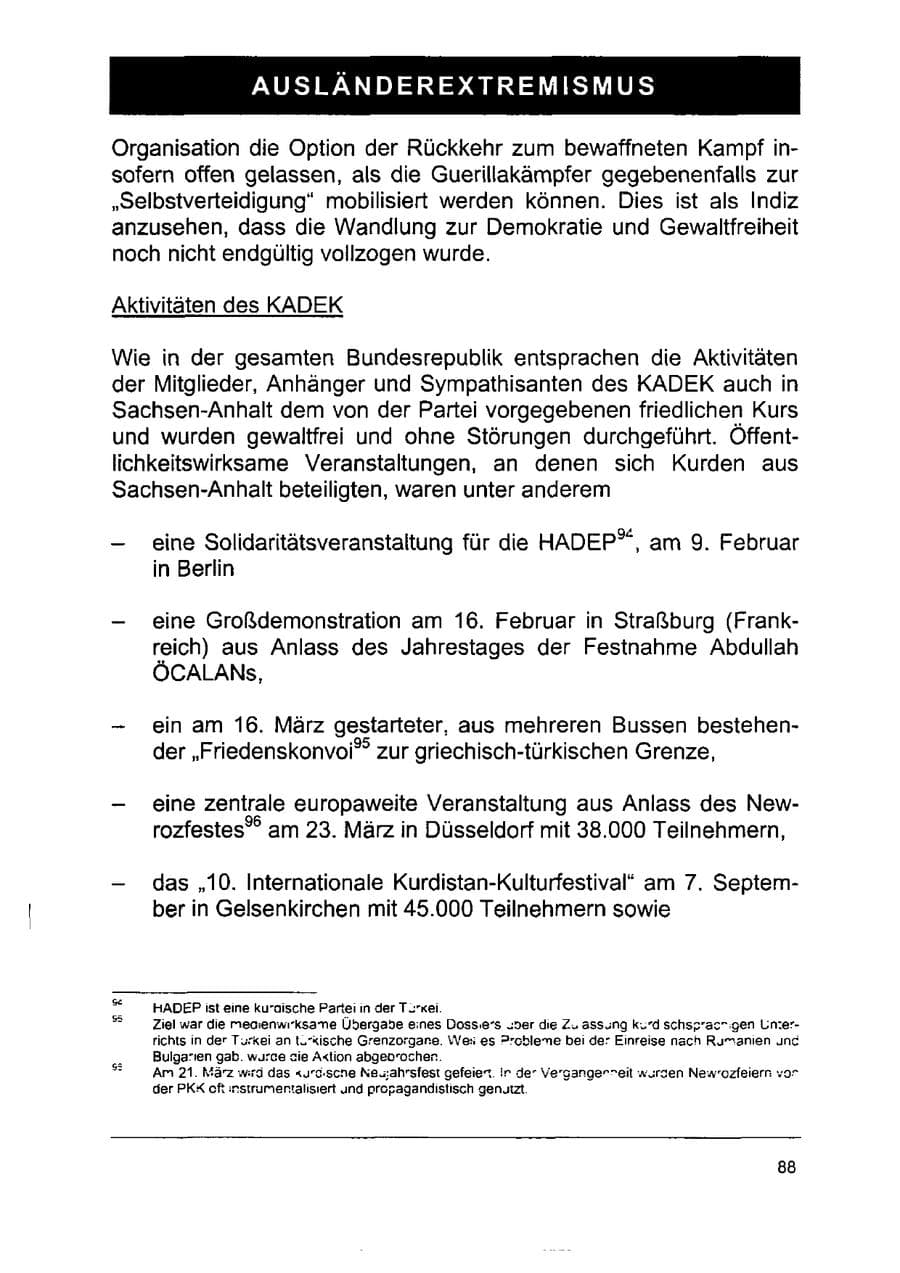 Seite 102 des Verfassungsschutzbericht 2002 Sachsen-Anhalt