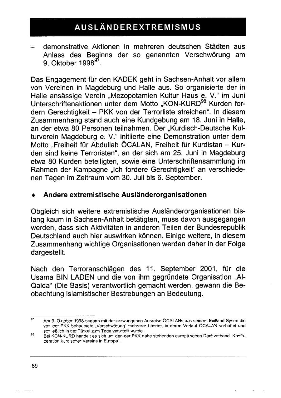 Seite 103 des Verfassungsschutzbericht 2002 Sachsen-Anhalt