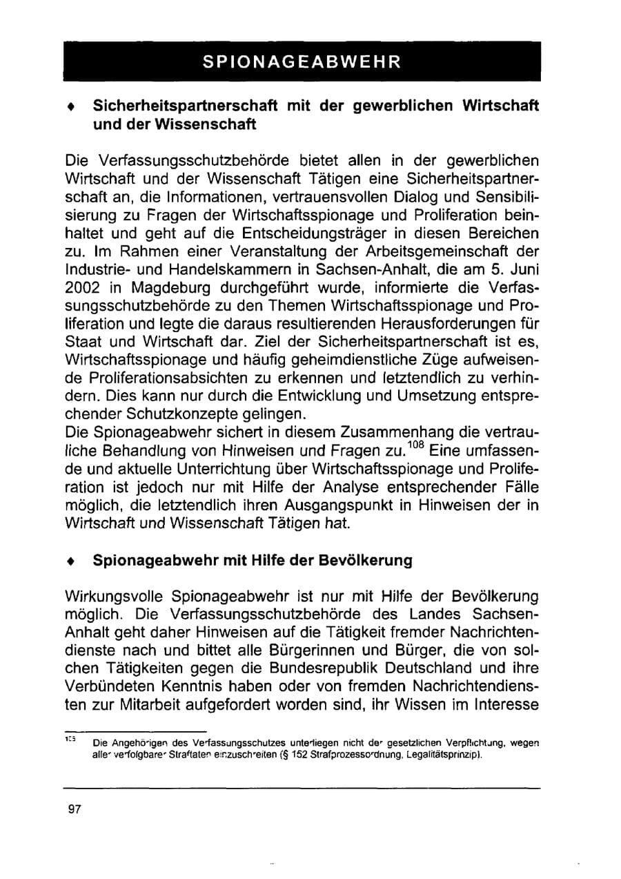 Seite 111 des Verfassungsschutzbericht 2002 Sachsen-Anhalt