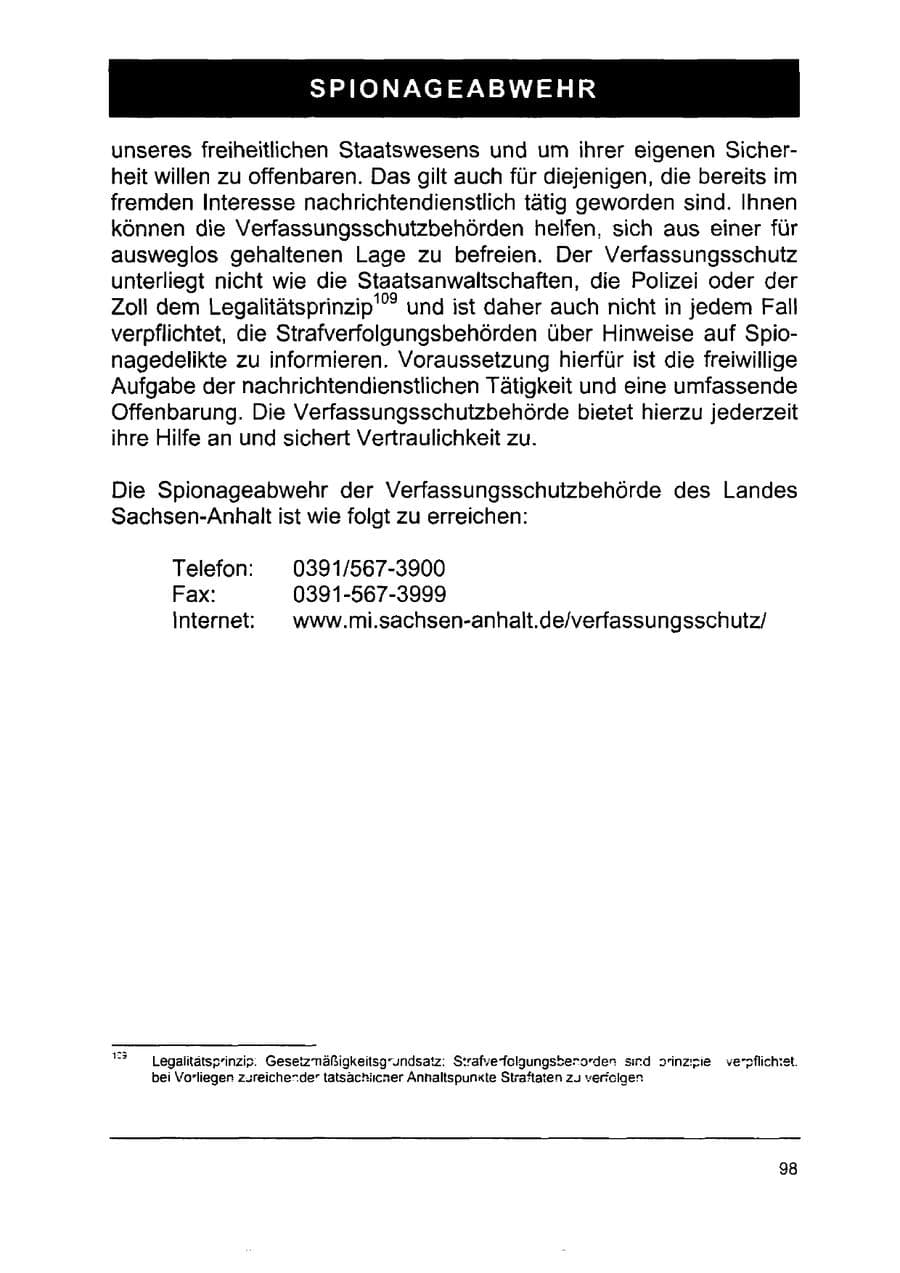 Seite 112 des Verfassungsschutzbericht 2002 Sachsen-Anhalt