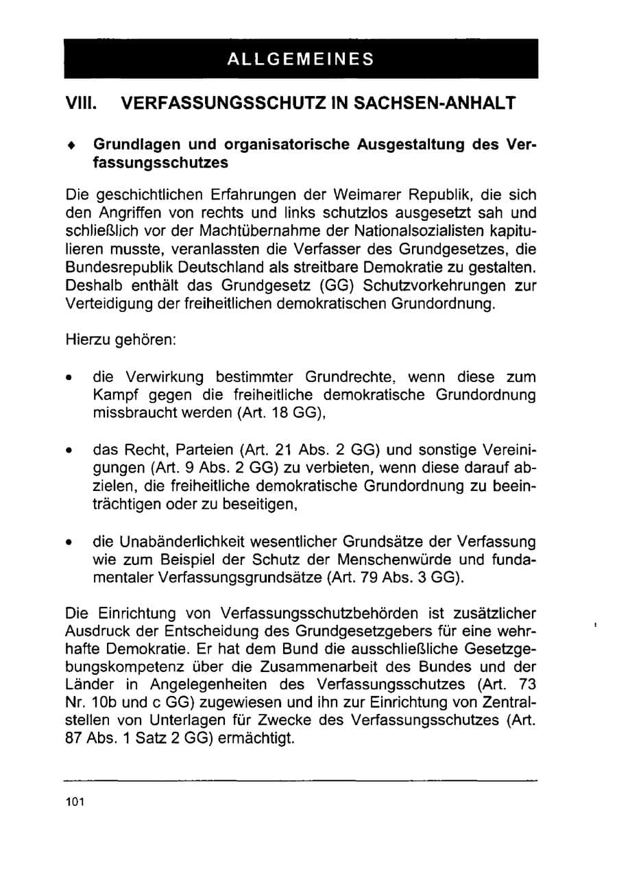 Seite 115 des Verfassungsschutzbericht 2002 Sachsen-Anhalt