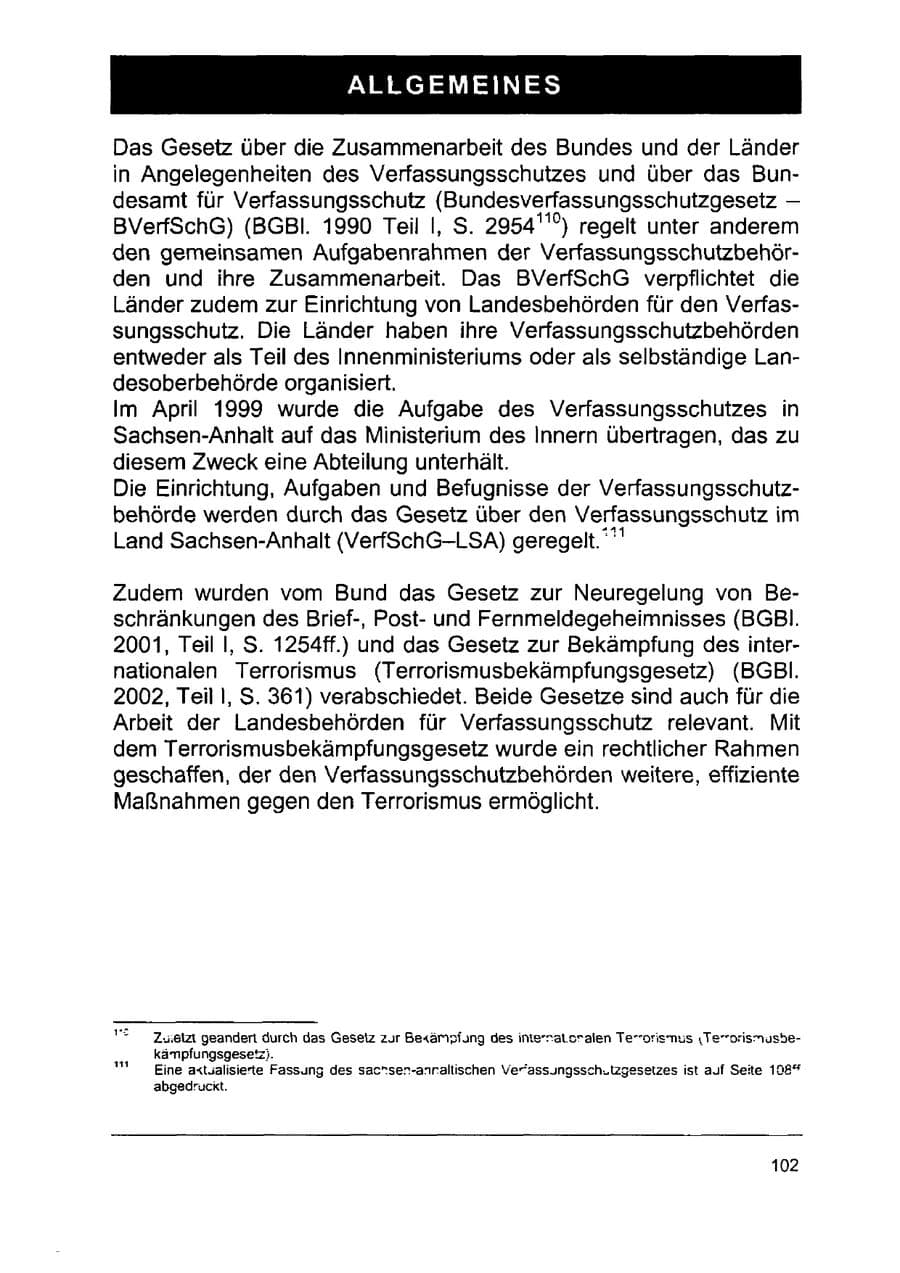 Seite 116 des Verfassungsschutzbericht 2002 Sachsen-Anhalt