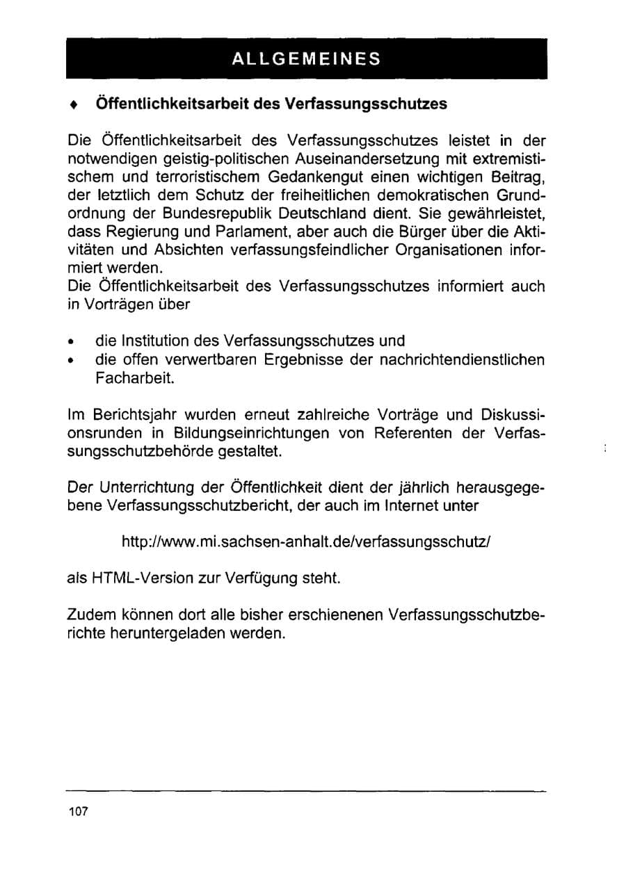 Seite 121 des Verfassungsschutzbericht 2002 Sachsen-Anhalt