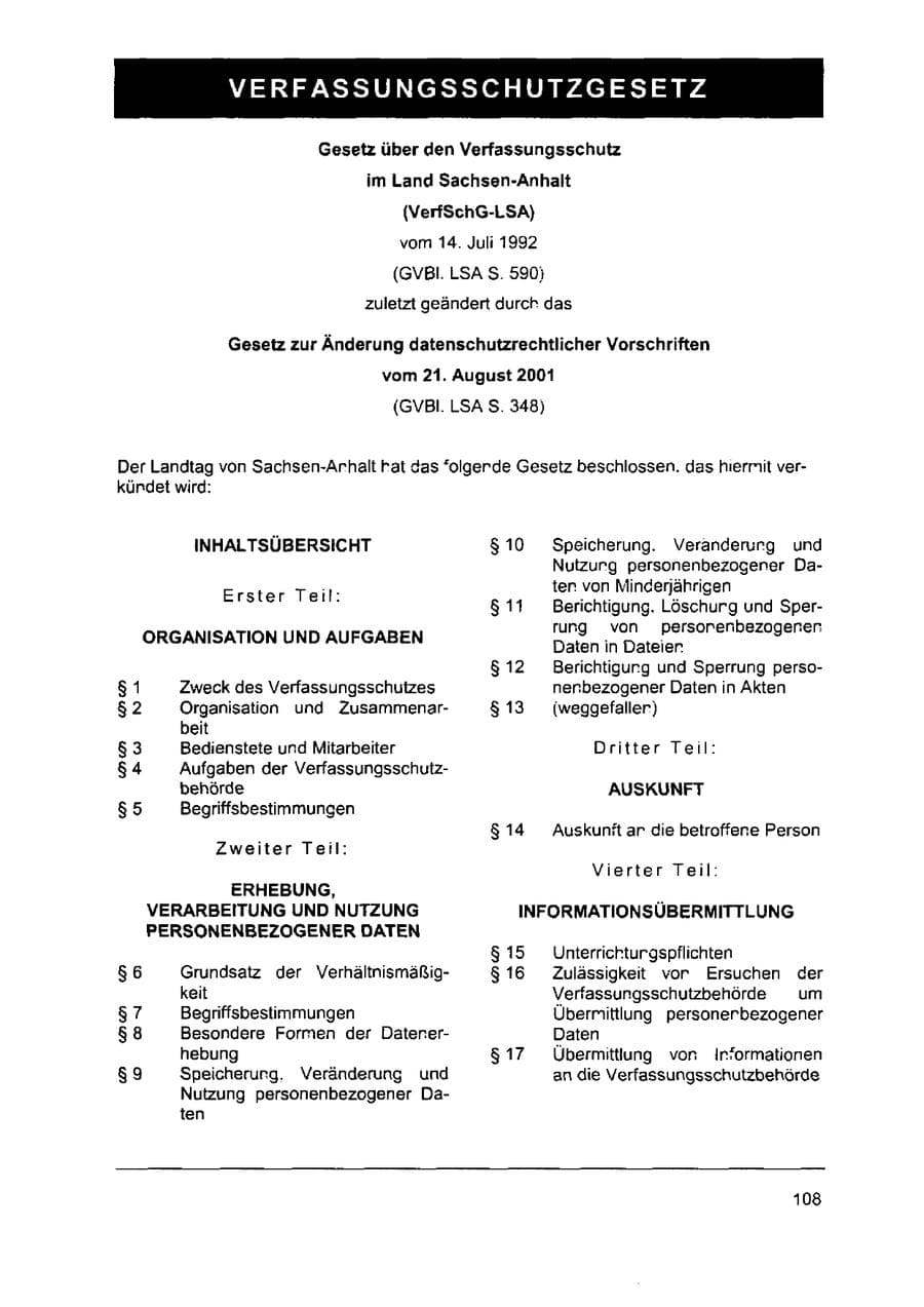 Seite 122 des Verfassungsschutzbericht 2002 Sachsen-Anhalt