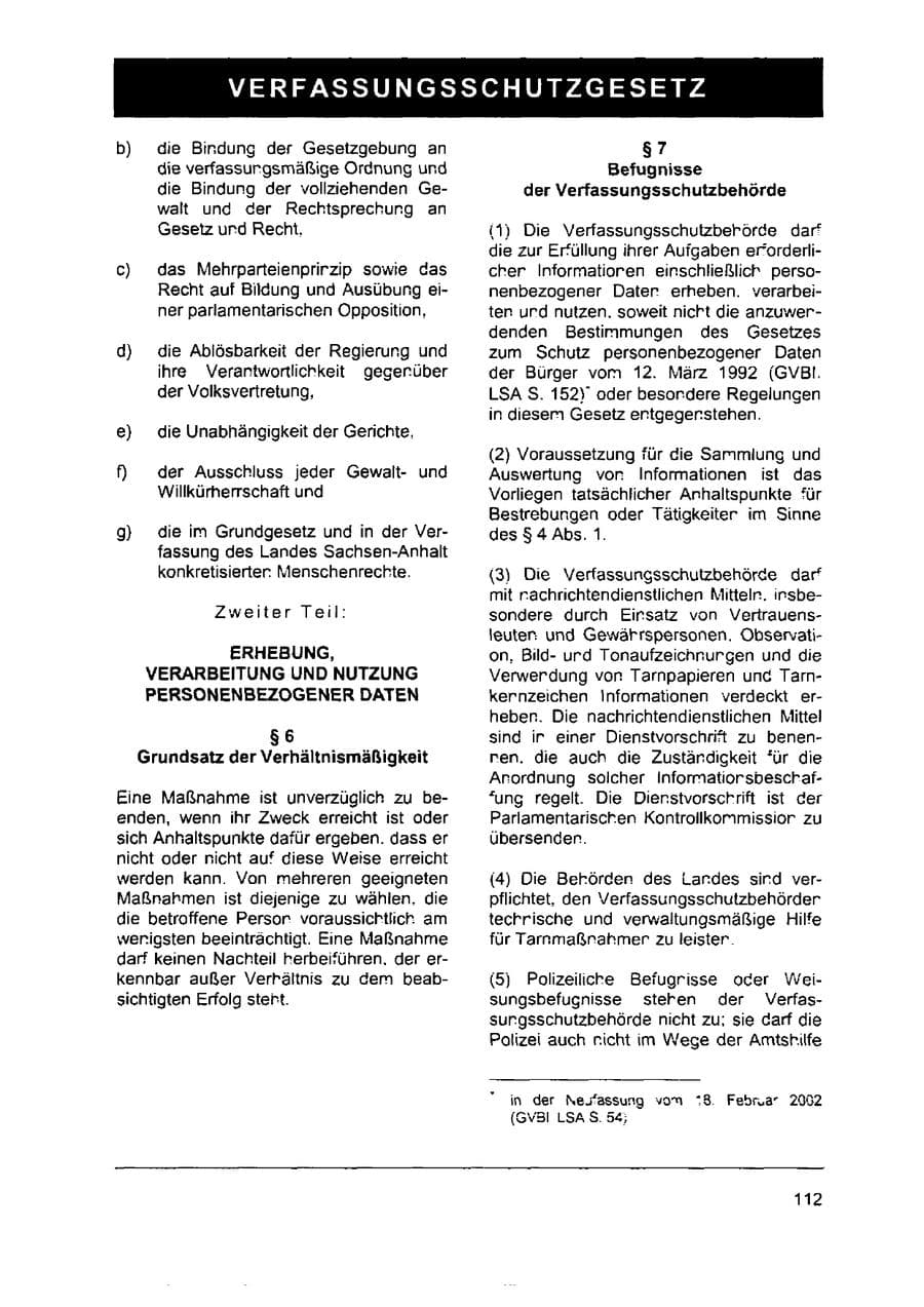 Seite 126 des Verfassungsschutzbericht 2002 Sachsen-Anhalt