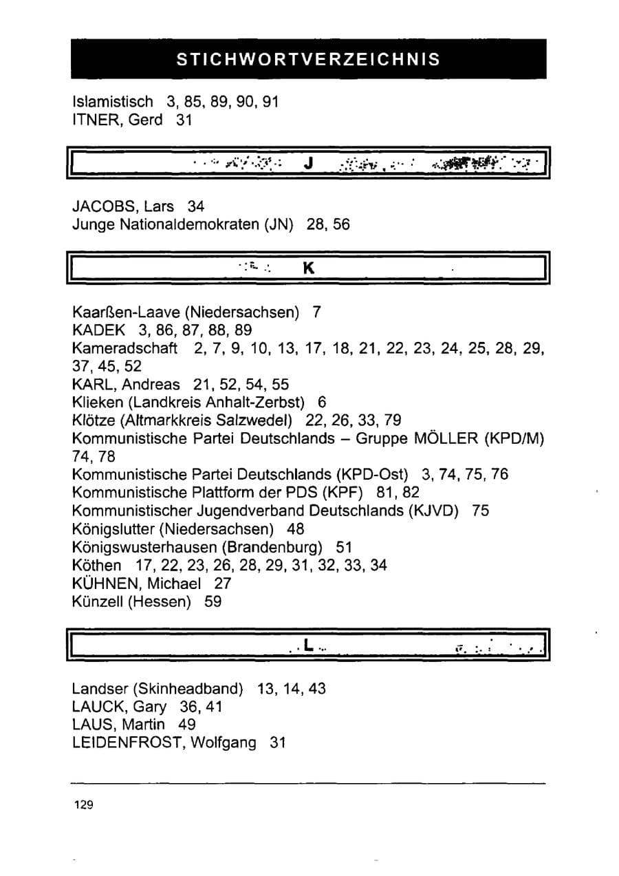 Seite 143 des Verfassungsschutzbericht 2002 Sachsen-Anhalt