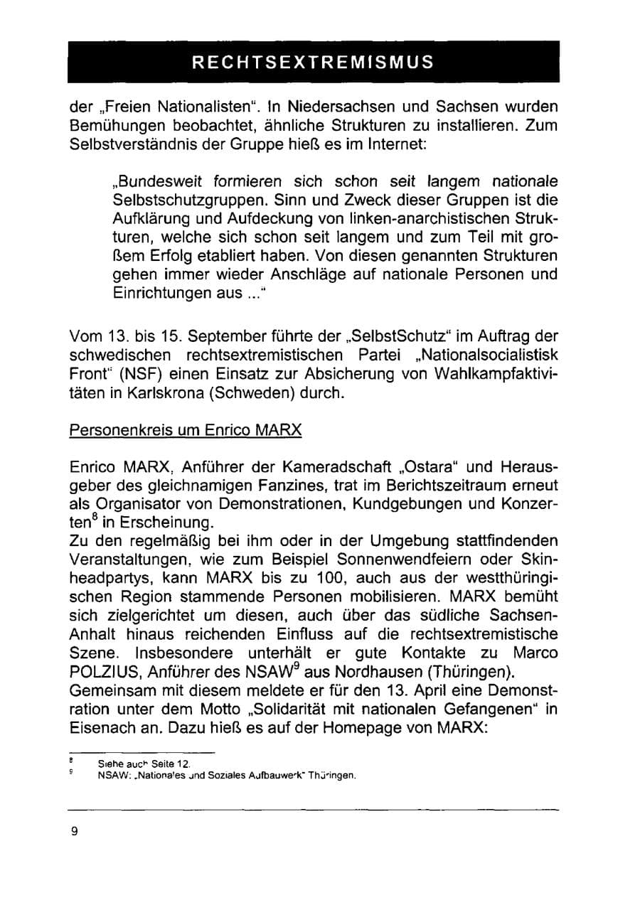 Seite 23 des Verfassungsschutzbericht 2002 Sachsen-Anhalt