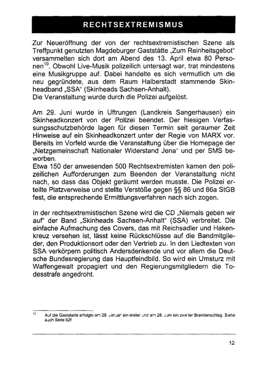 Seite 26 des Verfassungsschutzbericht 2002 Sachsen-Anhalt