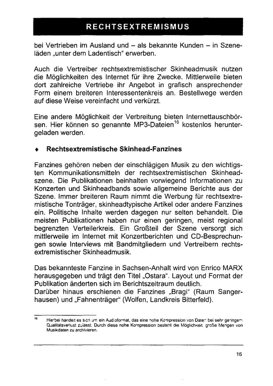 Seite 30 des Verfassungsschutzbericht 2002 Sachsen-Anhalt