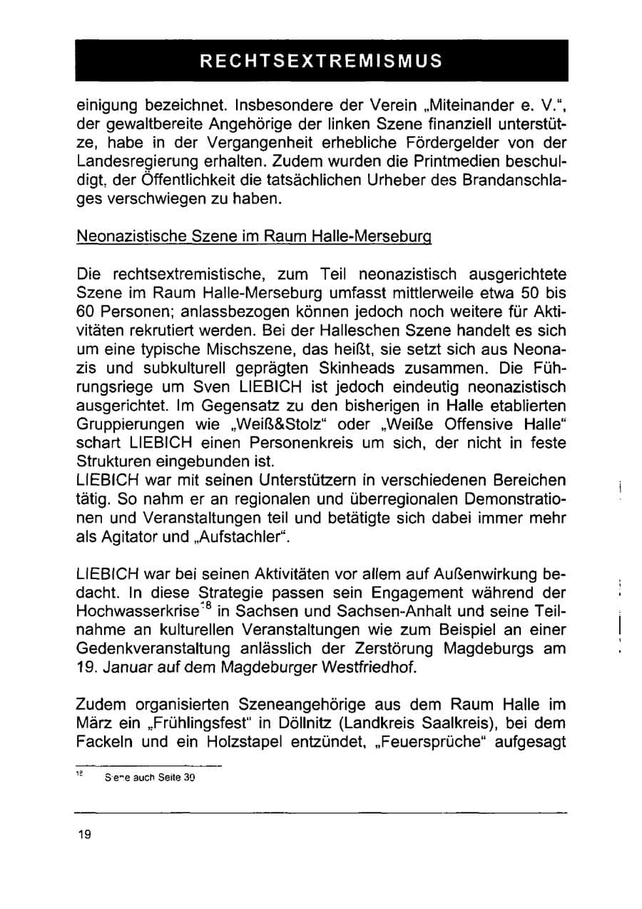 Seite 33 des Verfassungsschutzbericht 2002 Sachsen-Anhalt