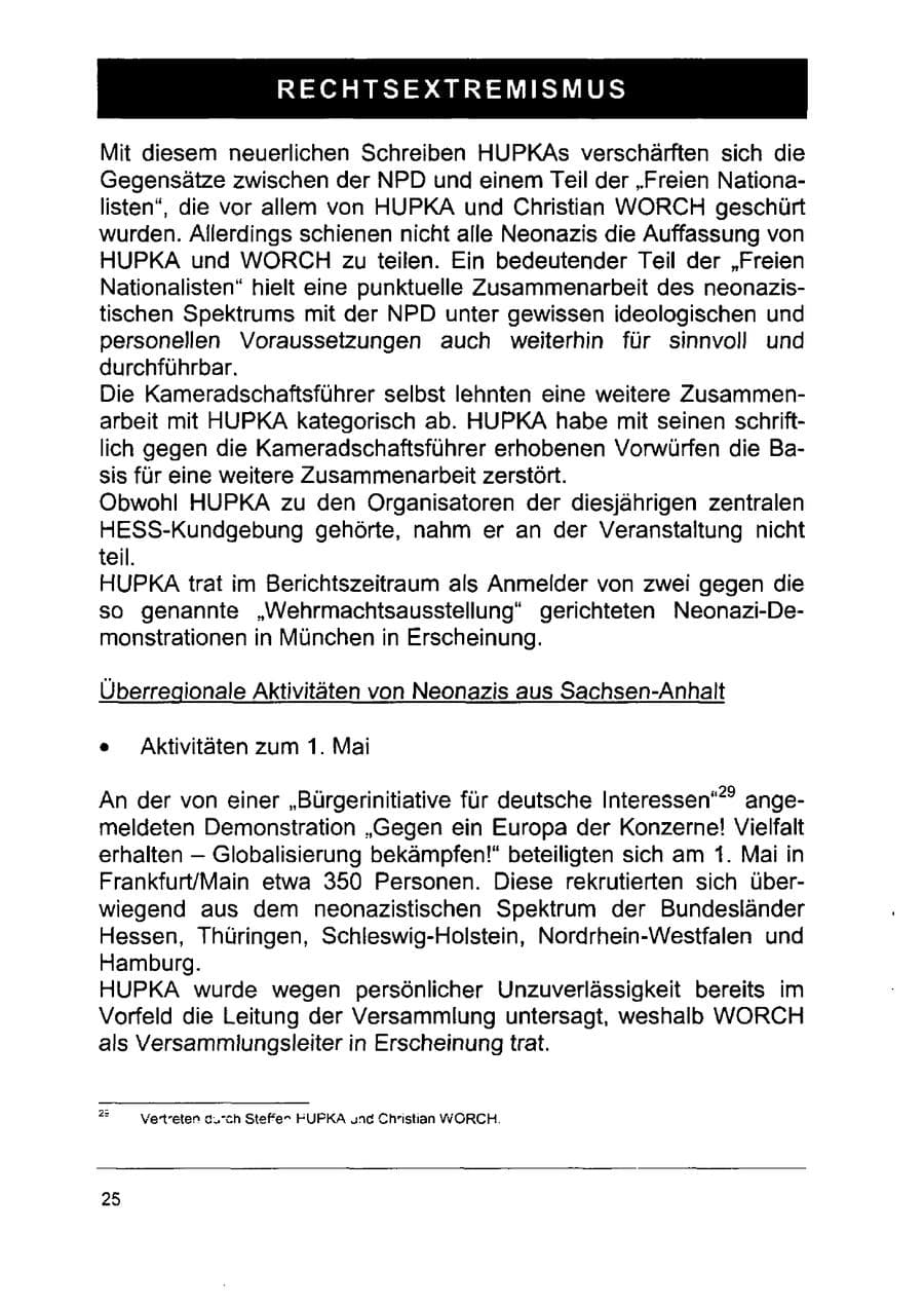 Seite 39 des Verfassungsschutzbericht 2002 Sachsen-Anhalt