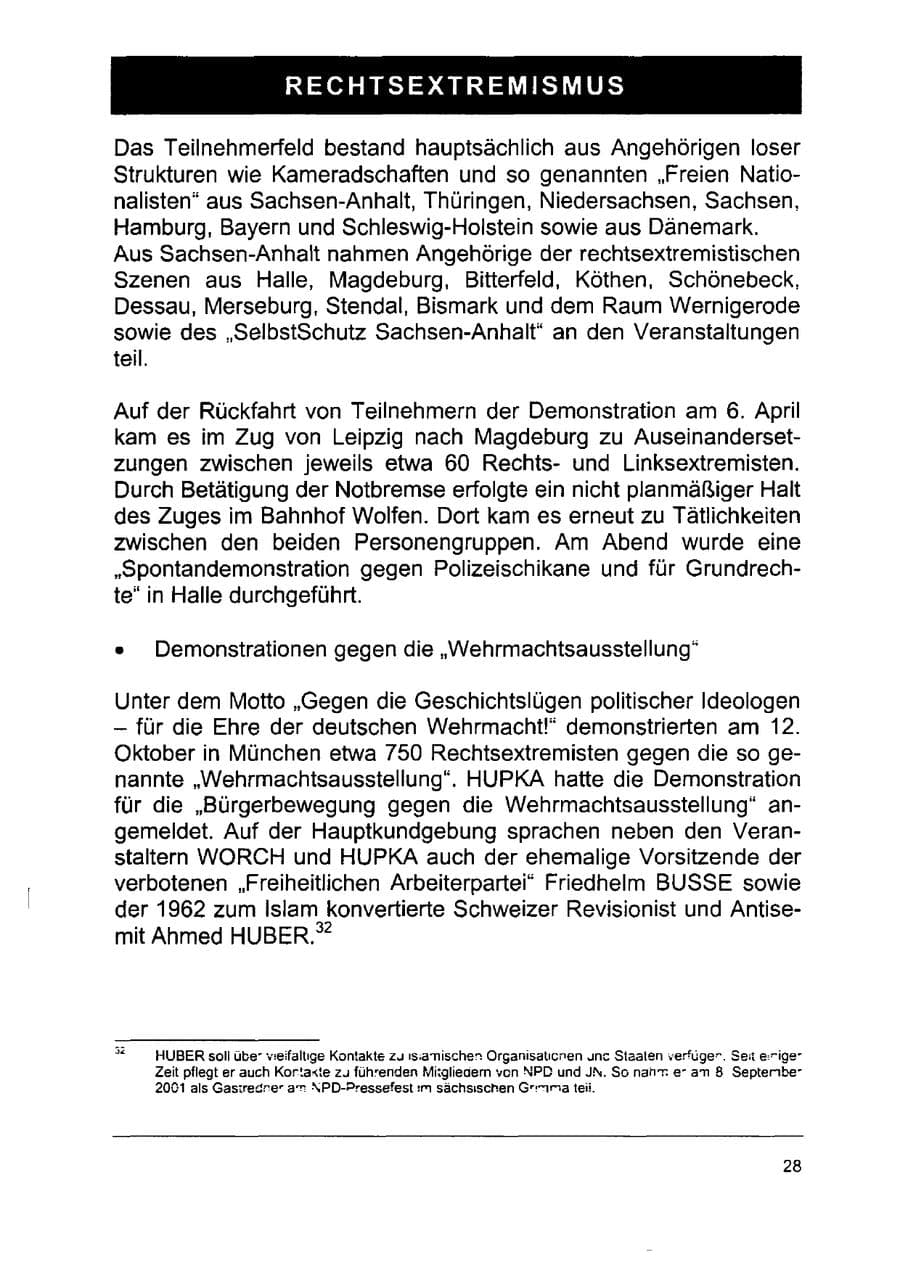 Seite 42 des Verfassungsschutzbericht 2002 Sachsen-Anhalt