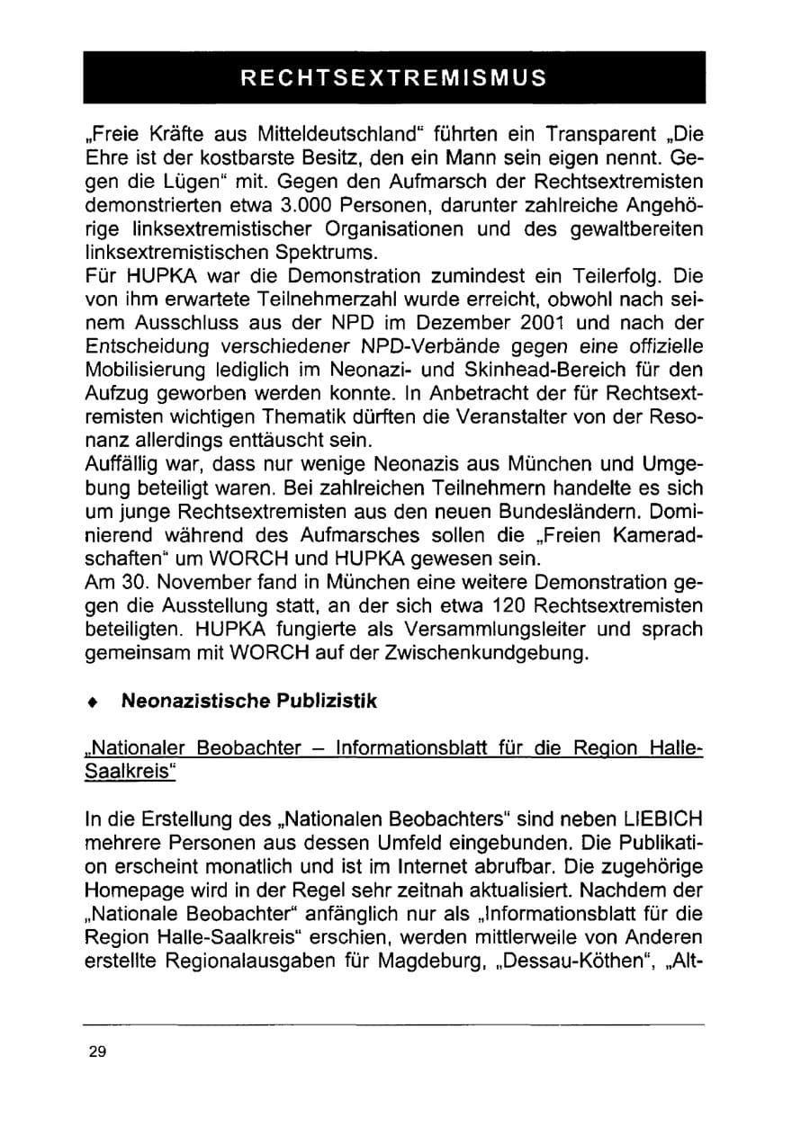 Seite 43 des Verfassungsschutzbericht 2002 Sachsen-Anhalt