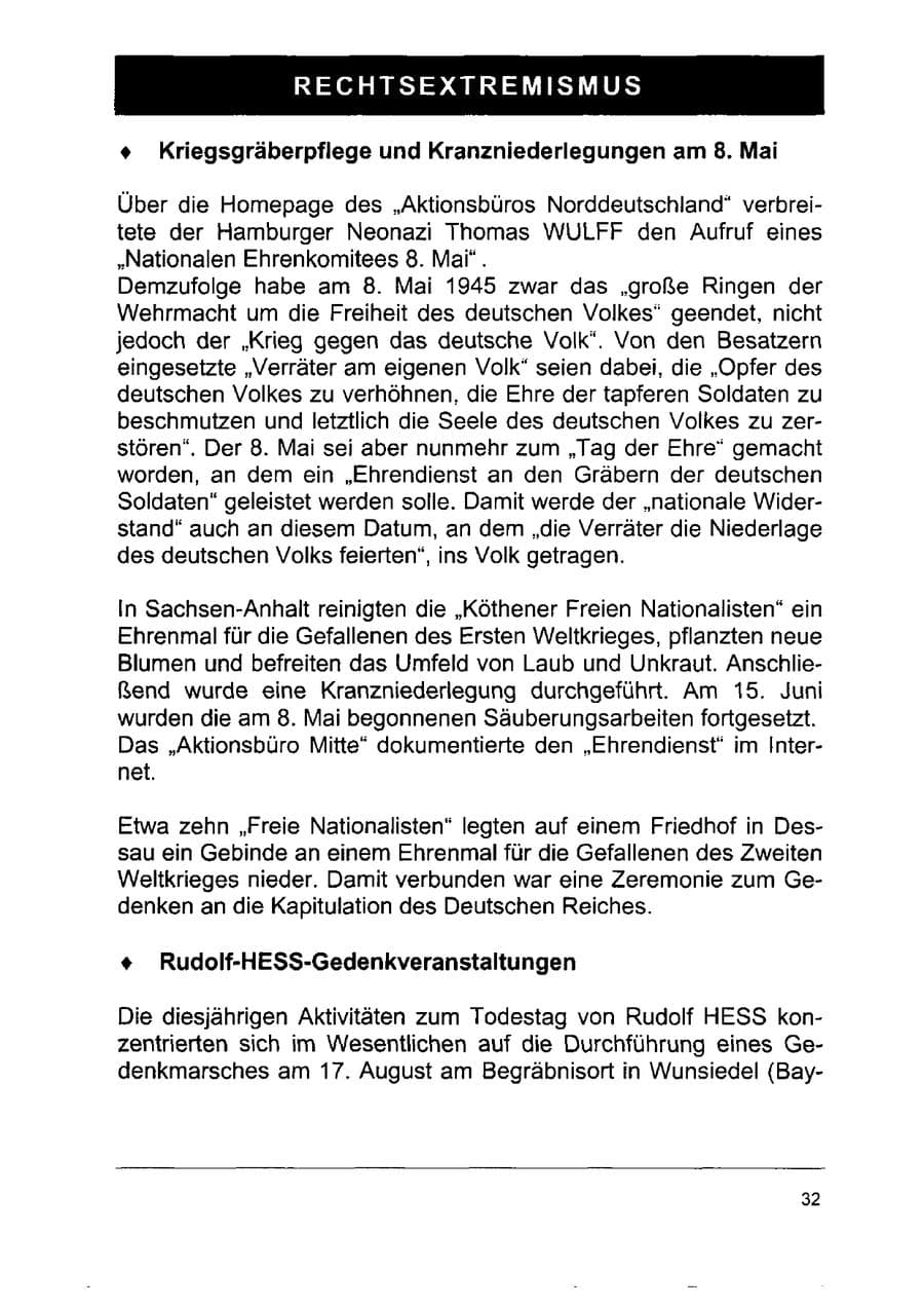 Seite 46 des Verfassungsschutzbericht 2002 Sachsen-Anhalt