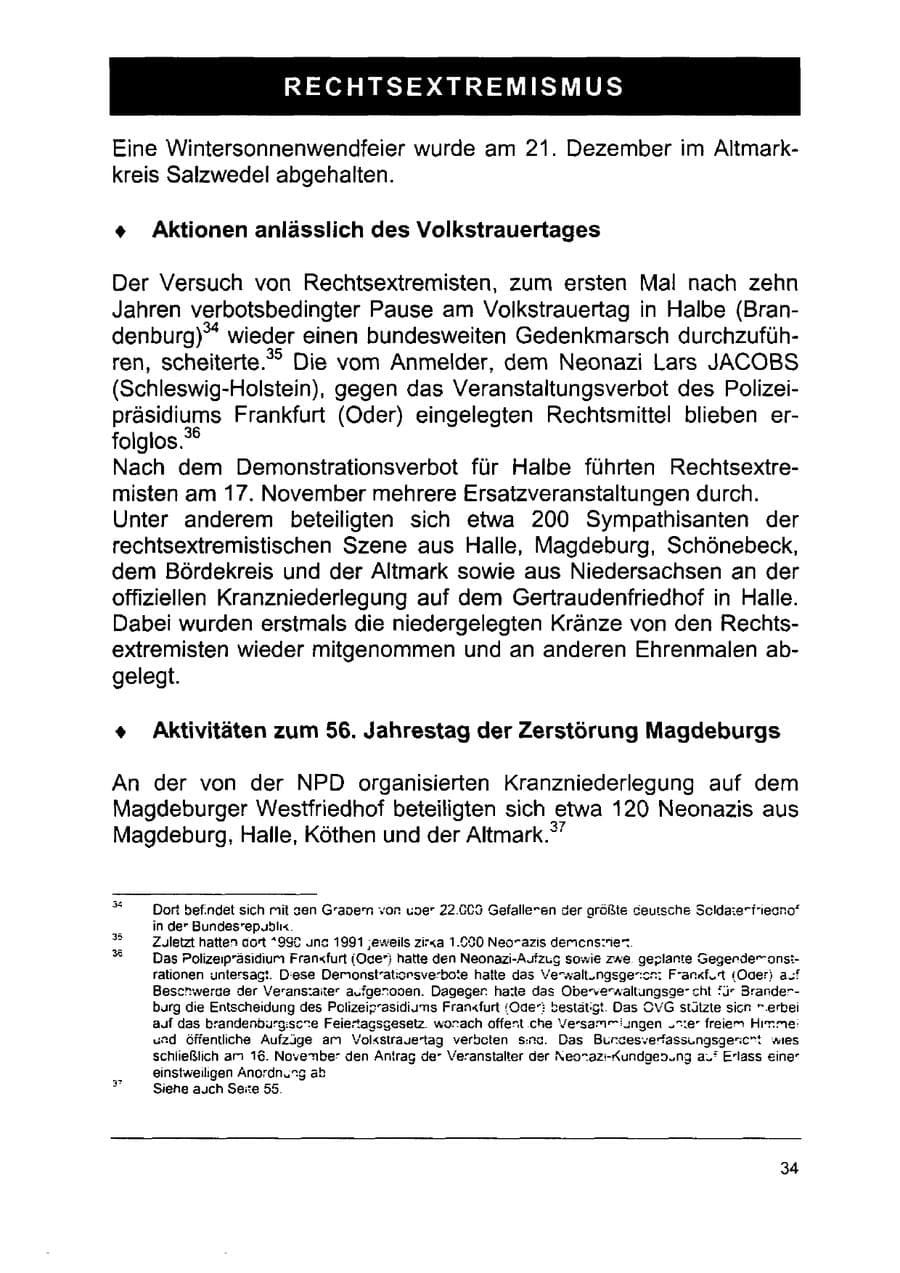 Seite 48 des Verfassungsschutzbericht 2002 Sachsen-Anhalt