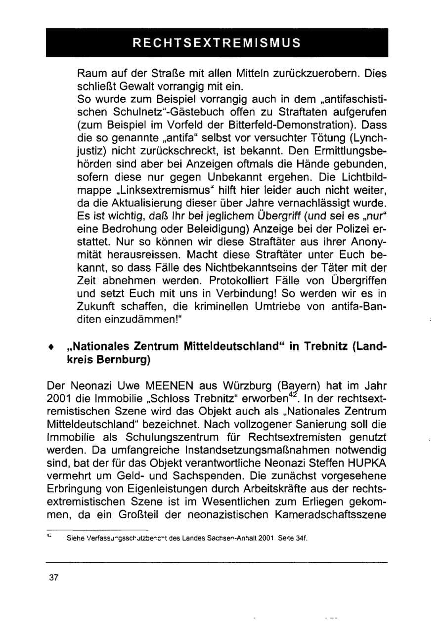 Seite 51 des Verfassungsschutzbericht 2002 Sachsen-Anhalt
