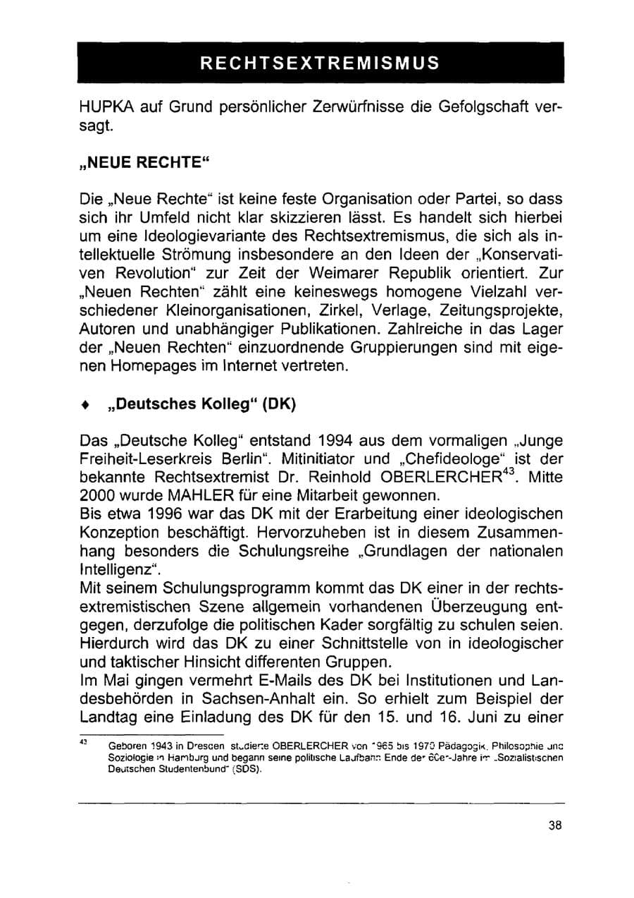 Seite 52 des Verfassungsschutzbericht 2002 Sachsen-Anhalt
