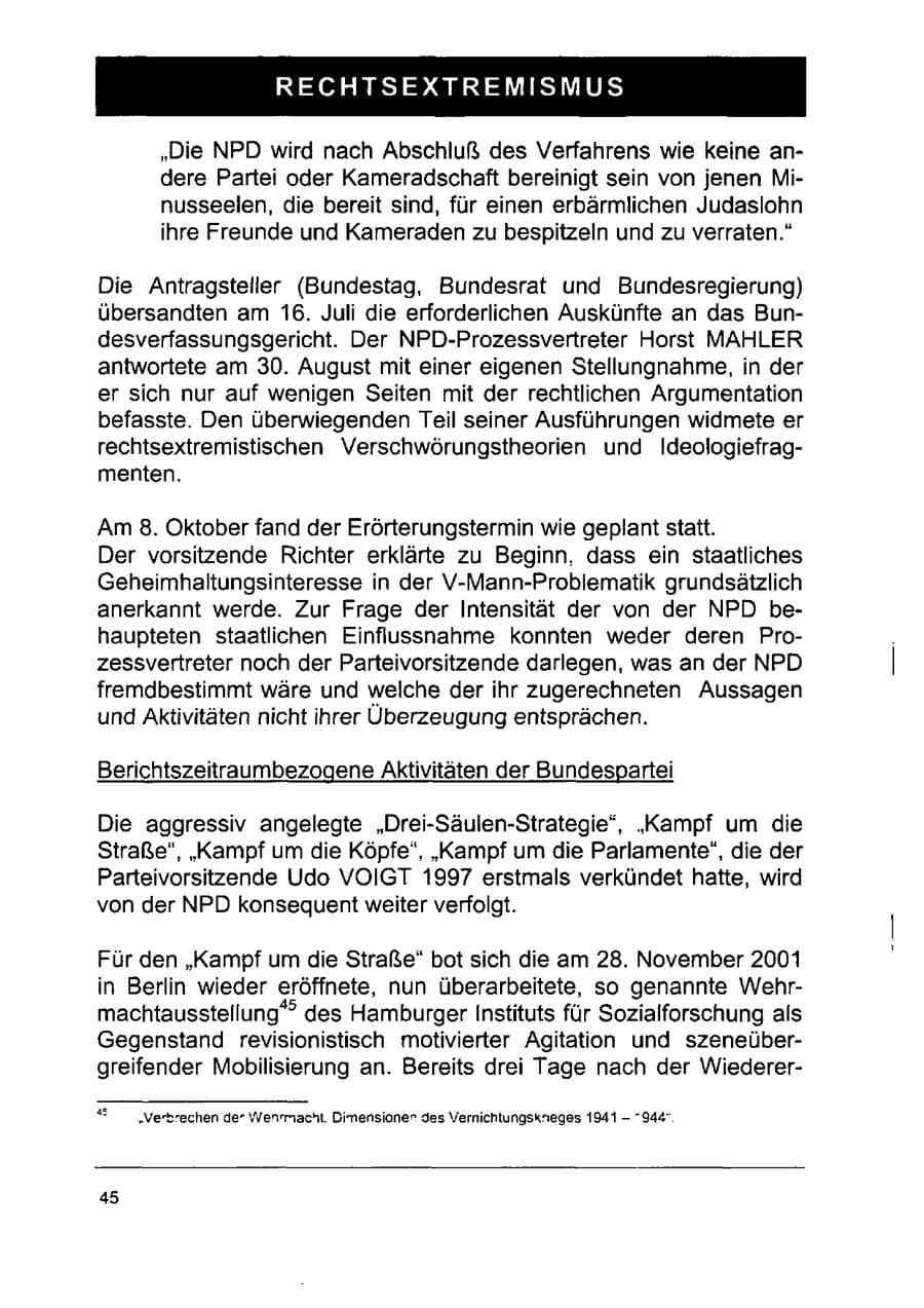 Seite 59 des Verfassungsschutzbericht 2002 Sachsen-Anhalt