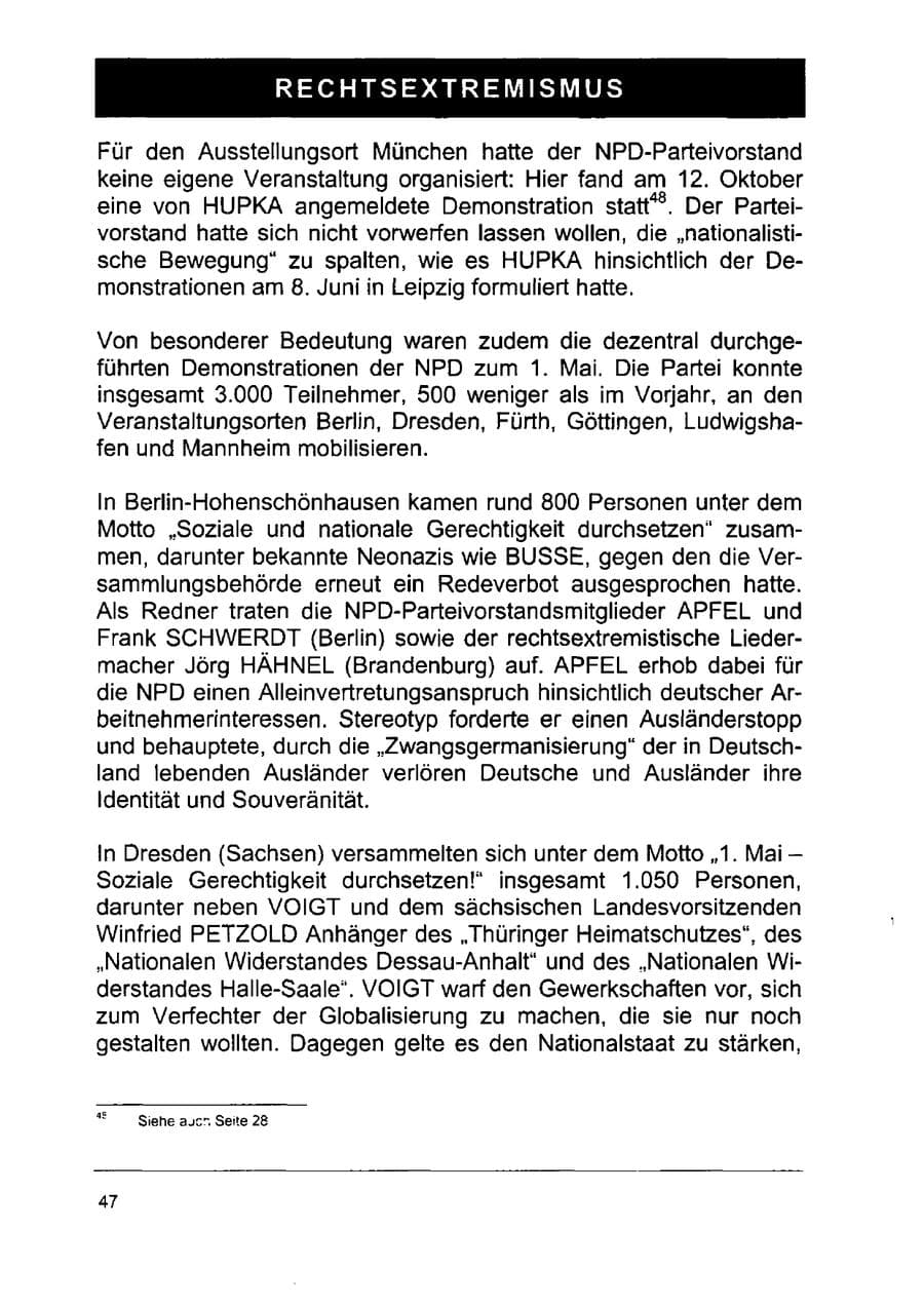 Seite 61 des Verfassungsschutzbericht 2002 Sachsen-Anhalt