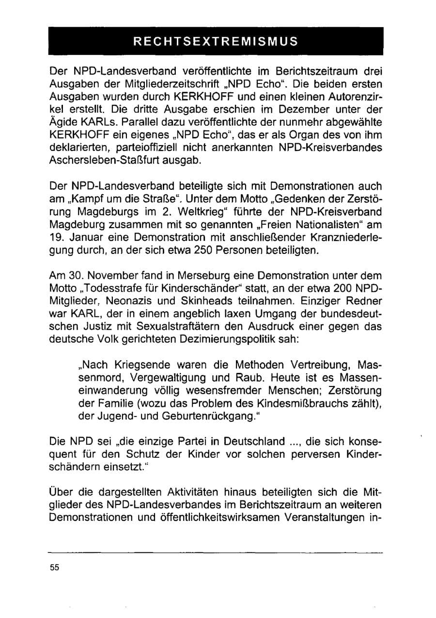 Seite 69 des Verfassungsschutzbericht 2002 Sachsen-Anhalt