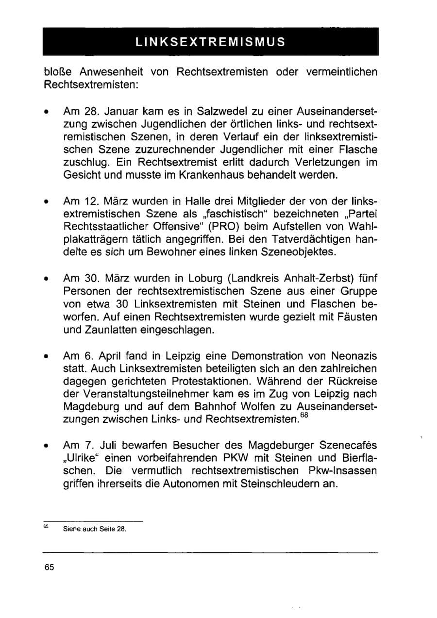 Seite 79 des Verfassungsschutzbericht 2002 Sachsen-Anhalt