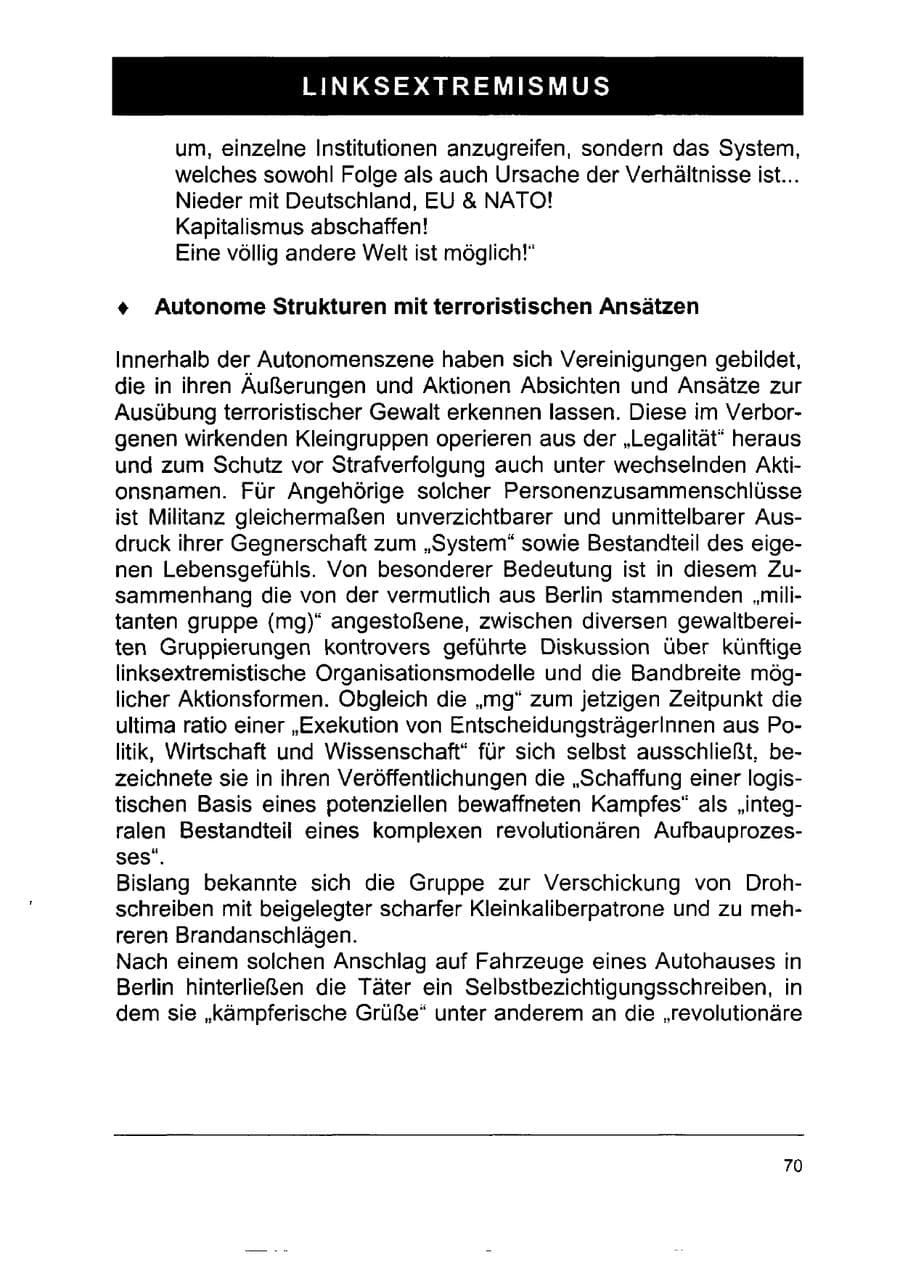 Seite 84 des Verfassungsschutzbericht 2002 Sachsen-Anhalt