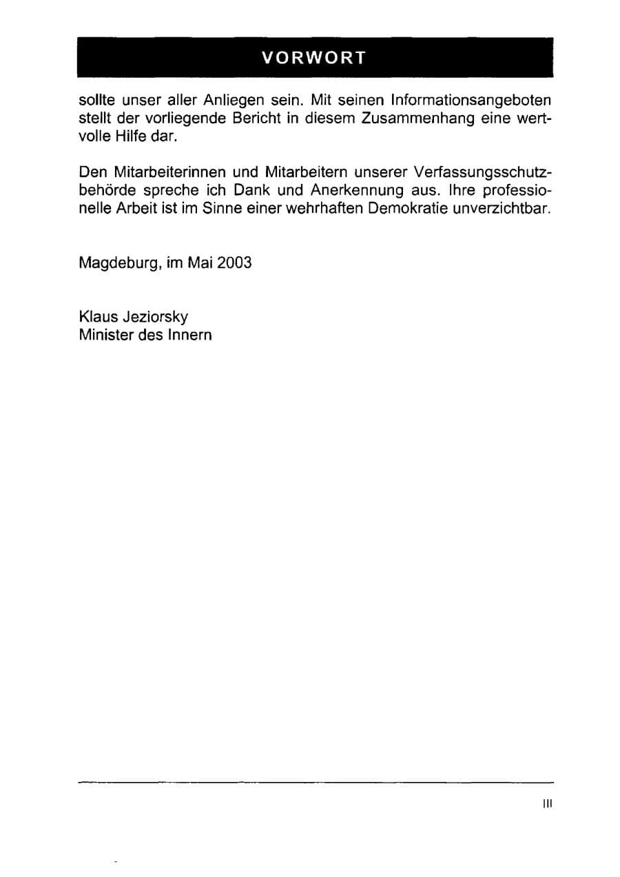 Seite 10 des Verfassungsschutzbericht 2002 Sachsen-Anhalt