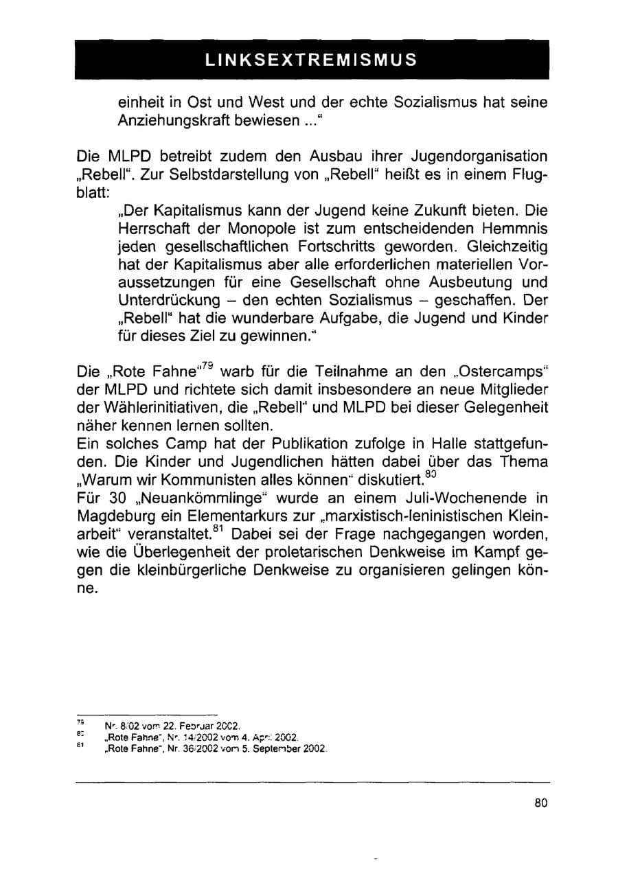 Seite 94 des Verfassungsschutzbericht 2002 Sachsen-Anhalt