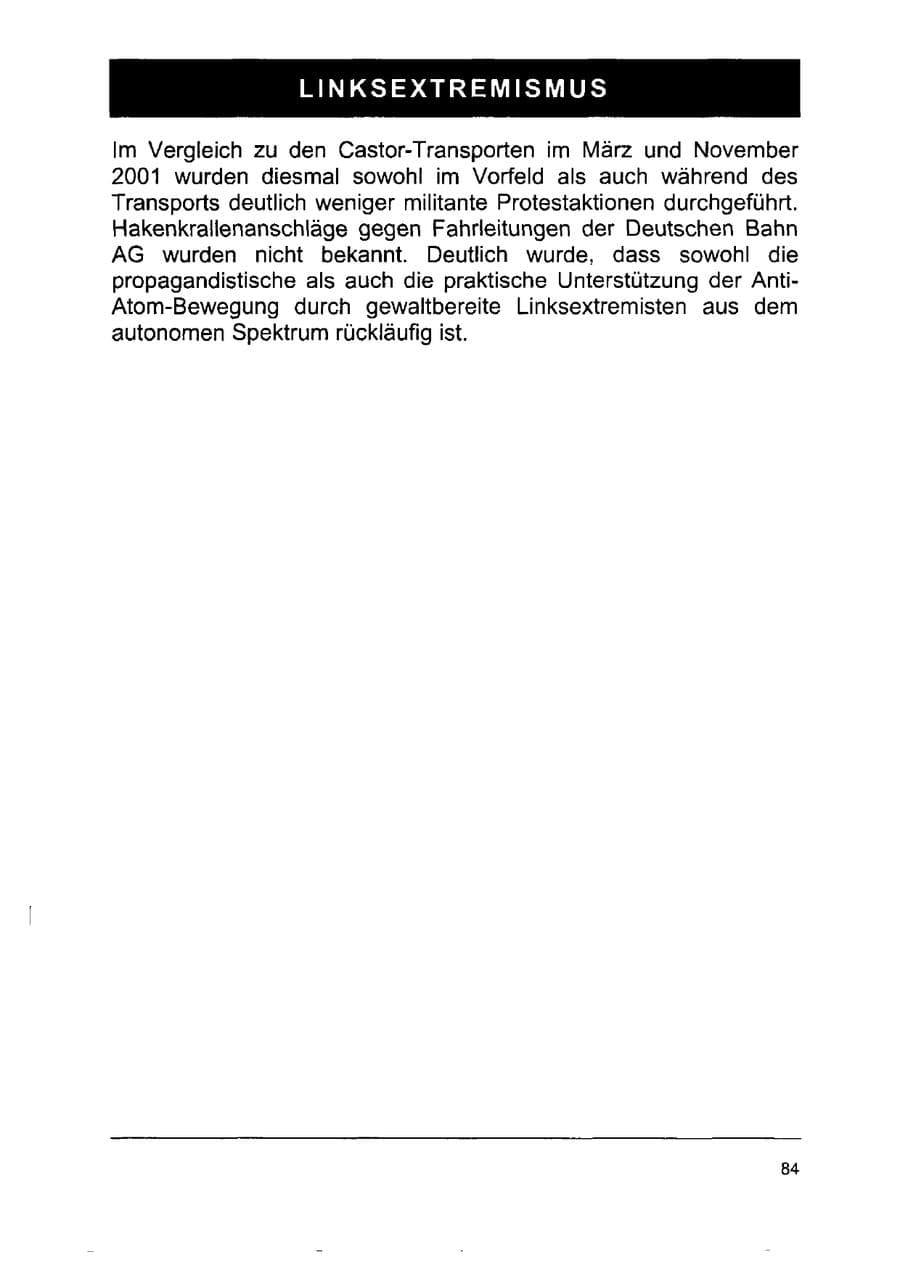 Seite 98 des Verfassungsschutzbericht 2002 Sachsen-Anhalt