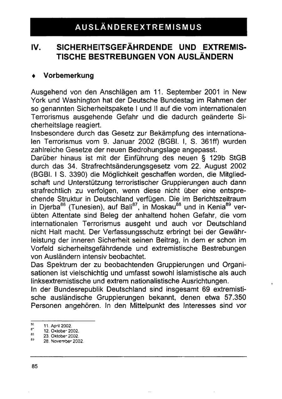Seite 99 des Verfassungsschutzbericht 2002 Sachsen-Anhalt