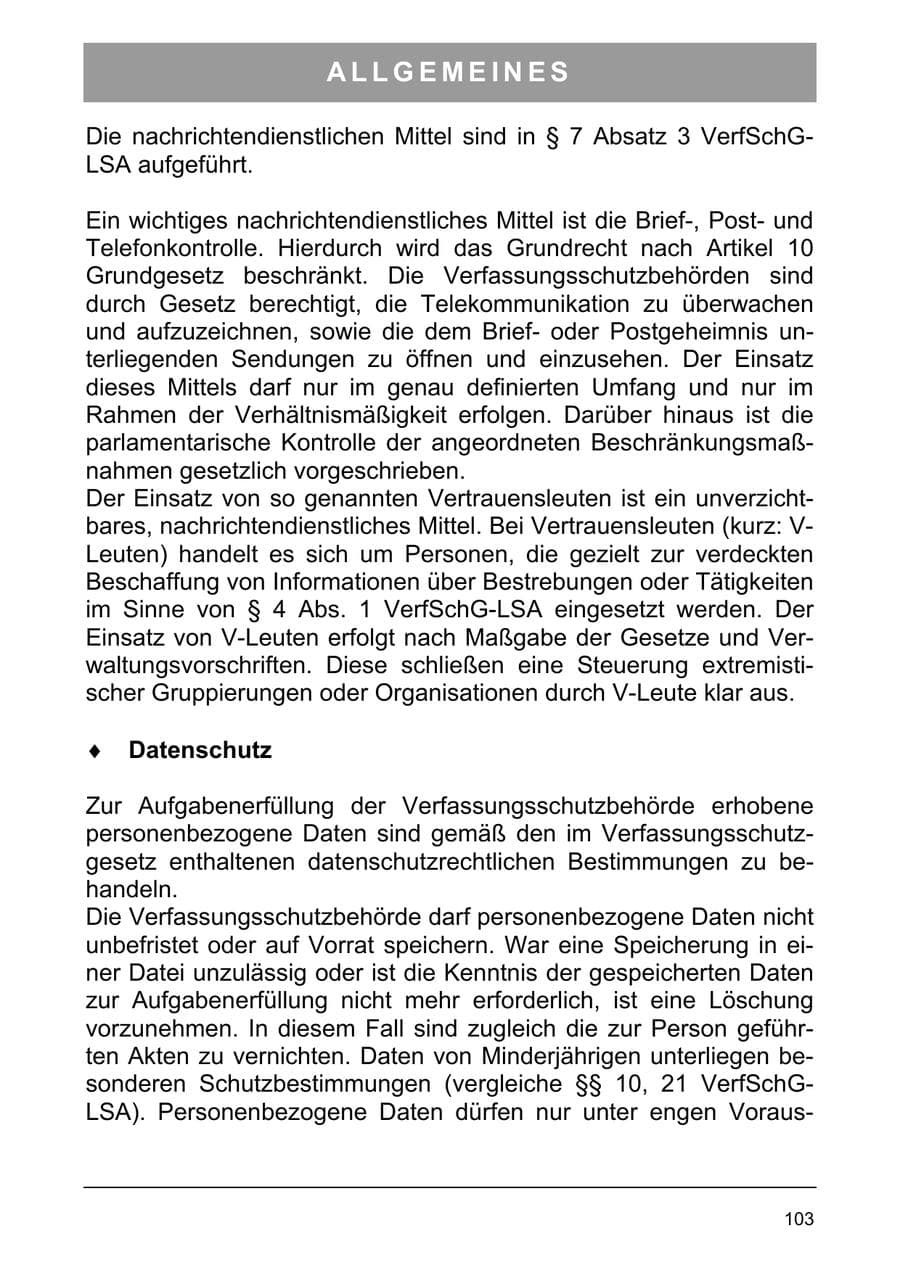 Seite 112 des Verfassungsschutzbericht 2003 Sachsen-Anhalt
