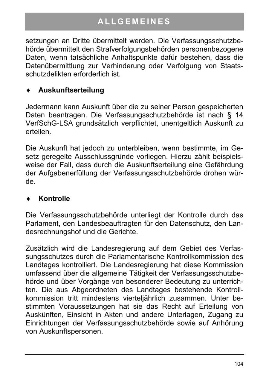 Seite 113 des Verfassungsschutzbericht 2003 Sachsen-Anhalt