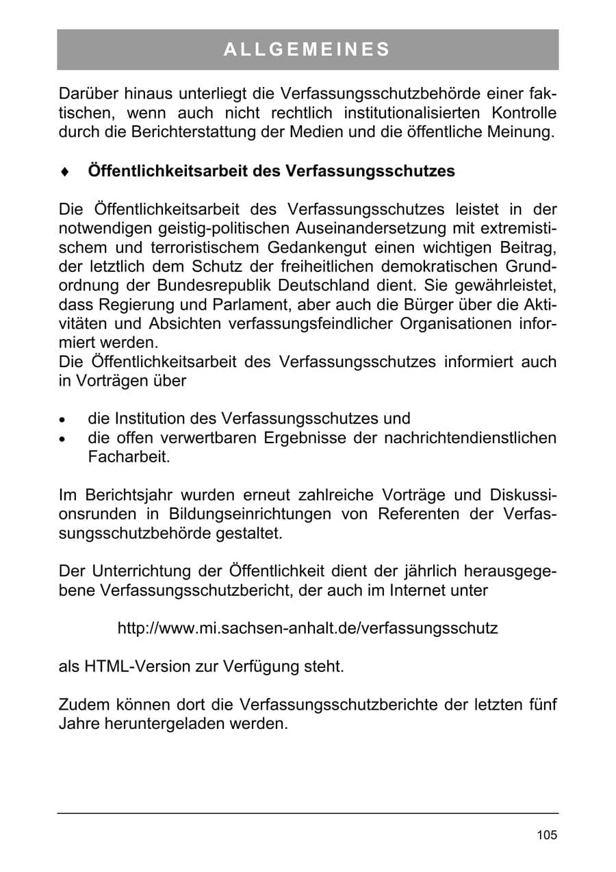 Seite 114 des Verfassungsschutzbericht 2003 Sachsen-Anhalt