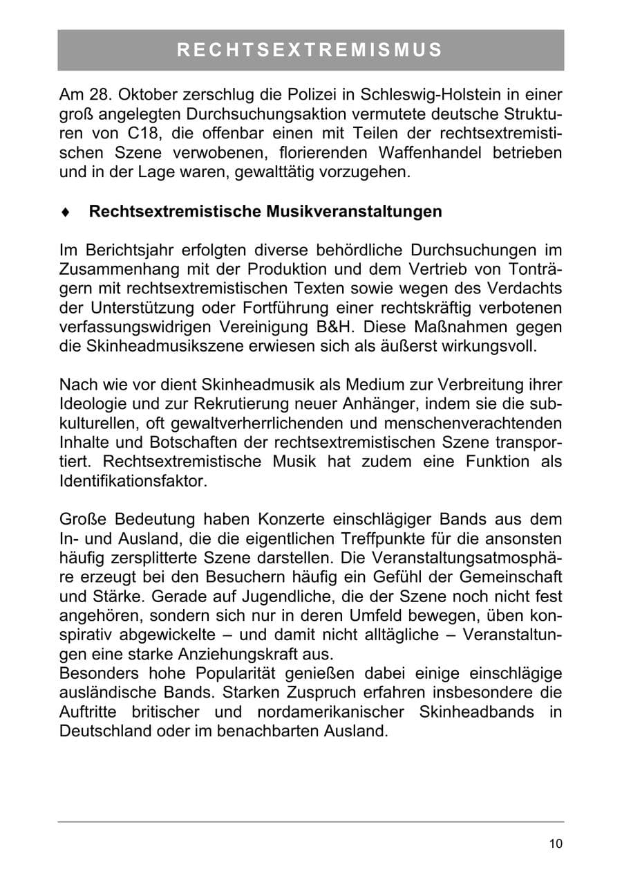 Seite 19 des Verfassungsschutzbericht 2003 Sachsen-Anhalt