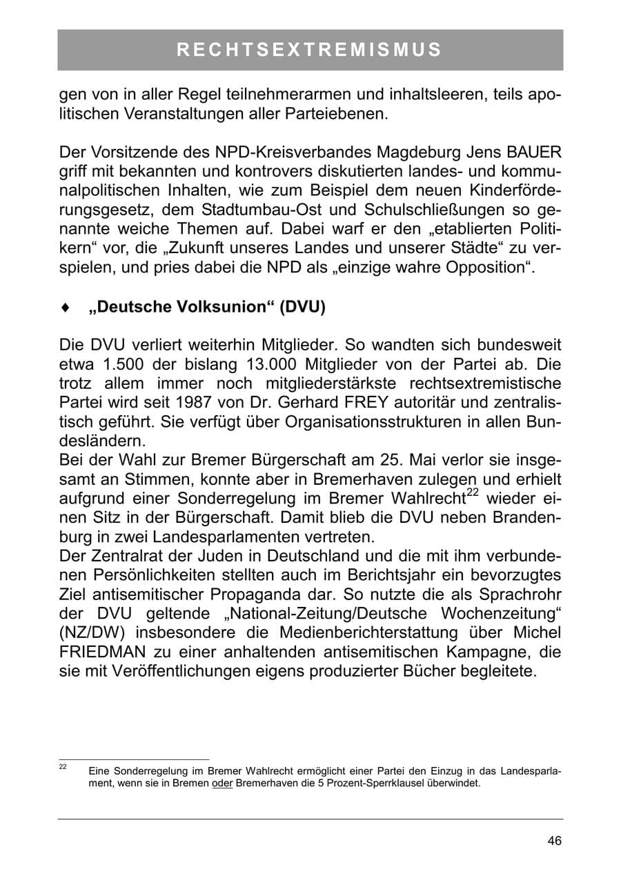 Seite 55 des Verfassungsschutzbericht 2003 Sachsen-Anhalt