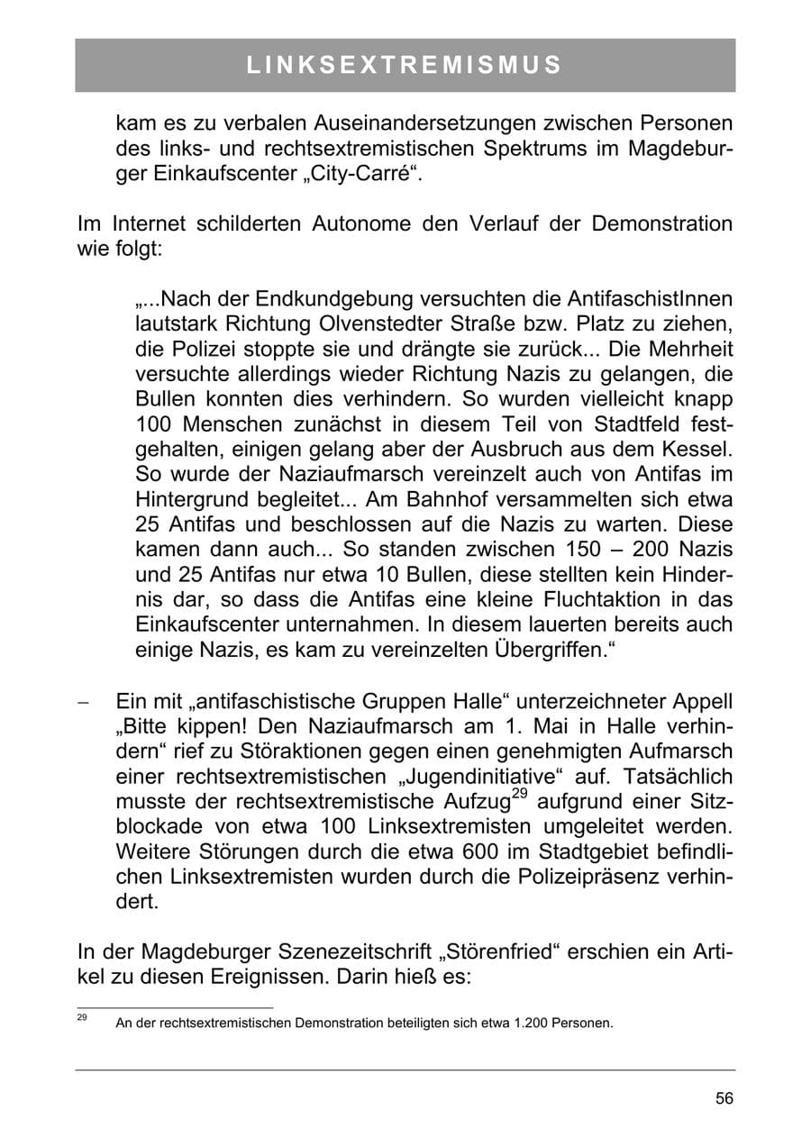Seite 65 des Verfassungsschutzbericht 2003 Sachsen-Anhalt