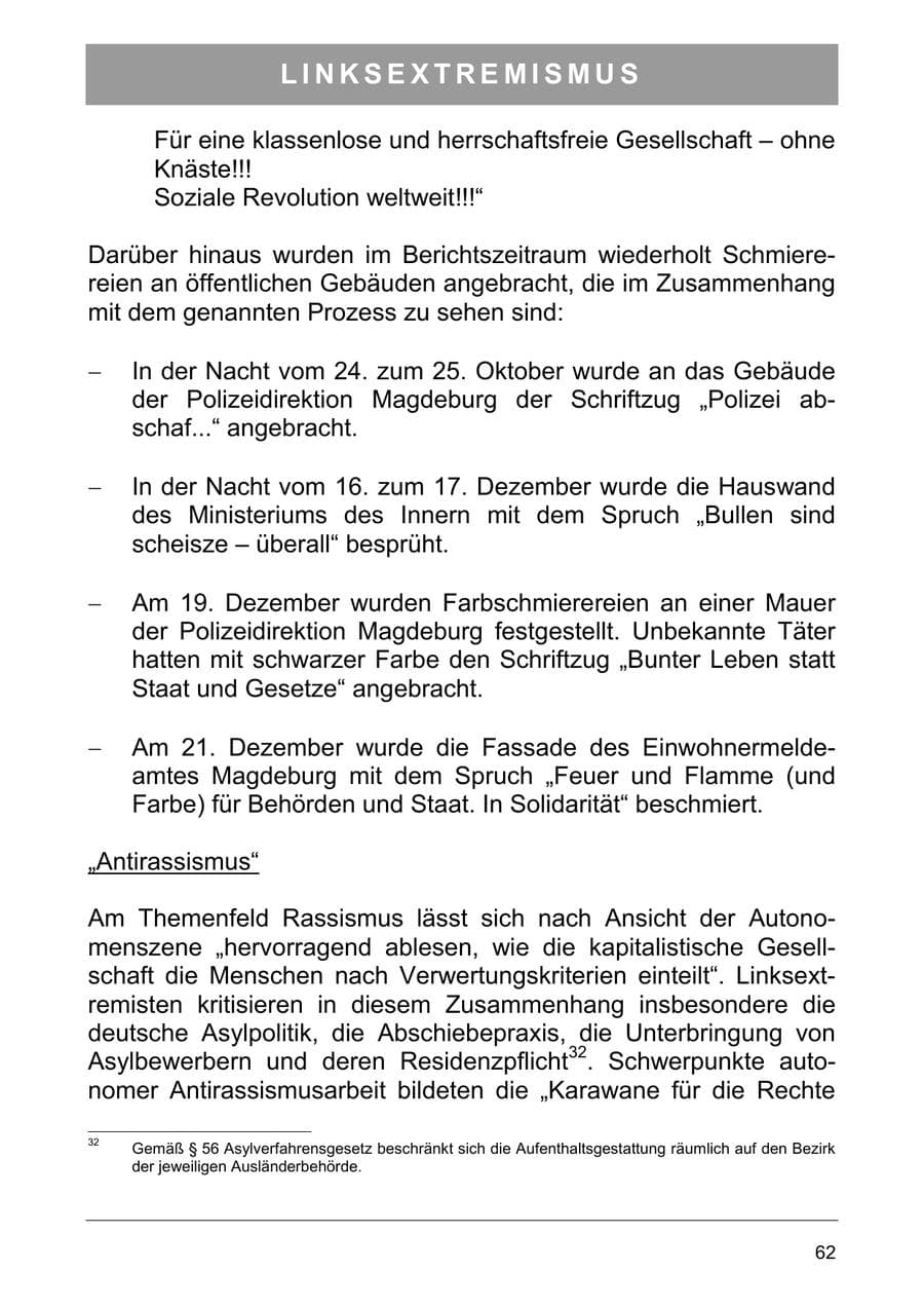 Seite 71 des Verfassungsschutzbericht 2003 Sachsen-Anhalt