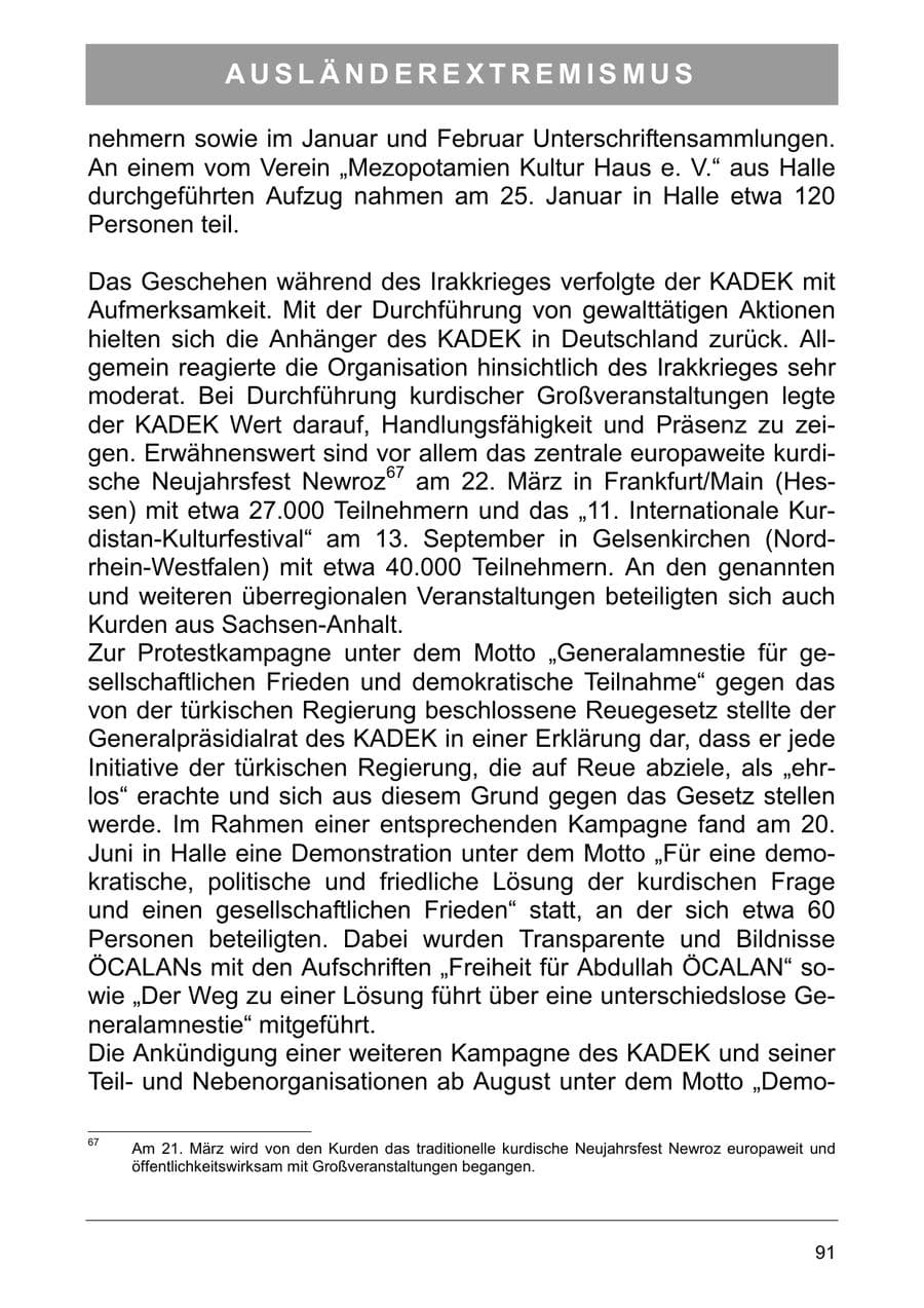 Seite 100 des Verfassungsschutzbericht 2003 Sachsen-Anhalt