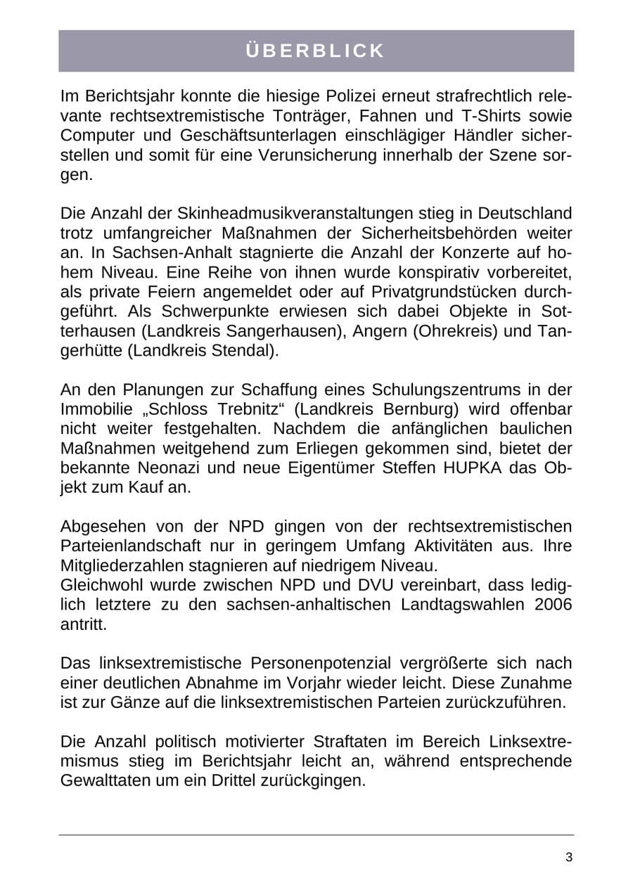 Seite 11 des Verfassungsschutzbericht 2004 Sachsen-Anhalt